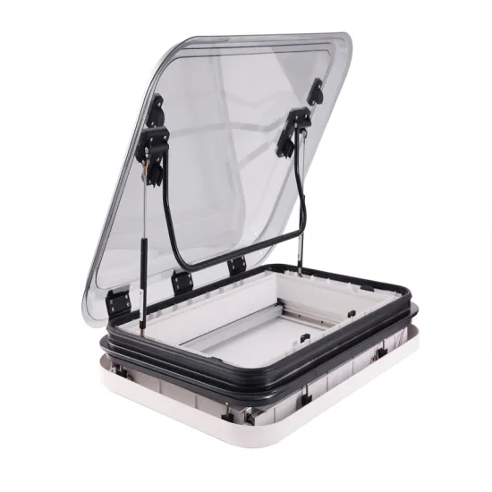 RV Caravan Motorhome LED Skylight Roof Window with Anti-Insect Net and Sunshade (700x500mm / 27.6x19.7 Inch)