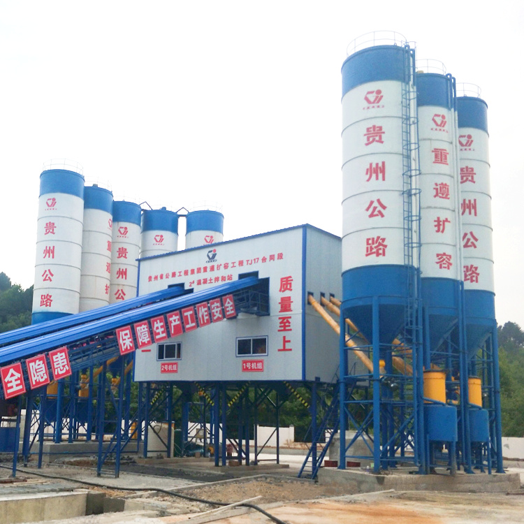 High Performance HZS120 simen concrete batching plant