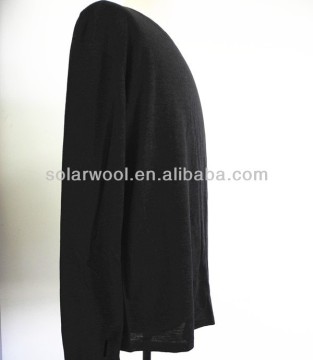 Men's baby alpaca & merino wool knitted crew