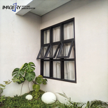Thermally Broken Triple Glazed Aluminium Windows for House and Toilet