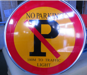 No parking road safety sign, reflective sticker traffic sign for road safety