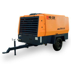 Hot HG550-13C two wheel diesel air compressor