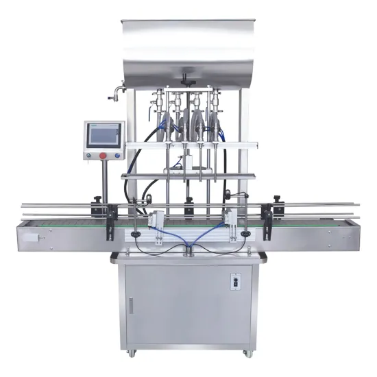 YK Four-Head Full Automatic Self-Flowing Liquid Filling Machines for Perfume, Detergent, Shampoo, Juice, and Soft Drinks