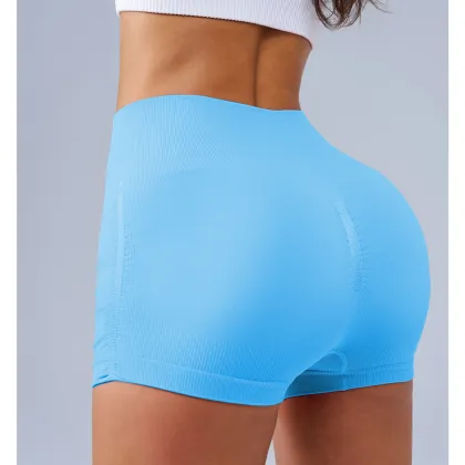 Women's high waisted fitness shorts