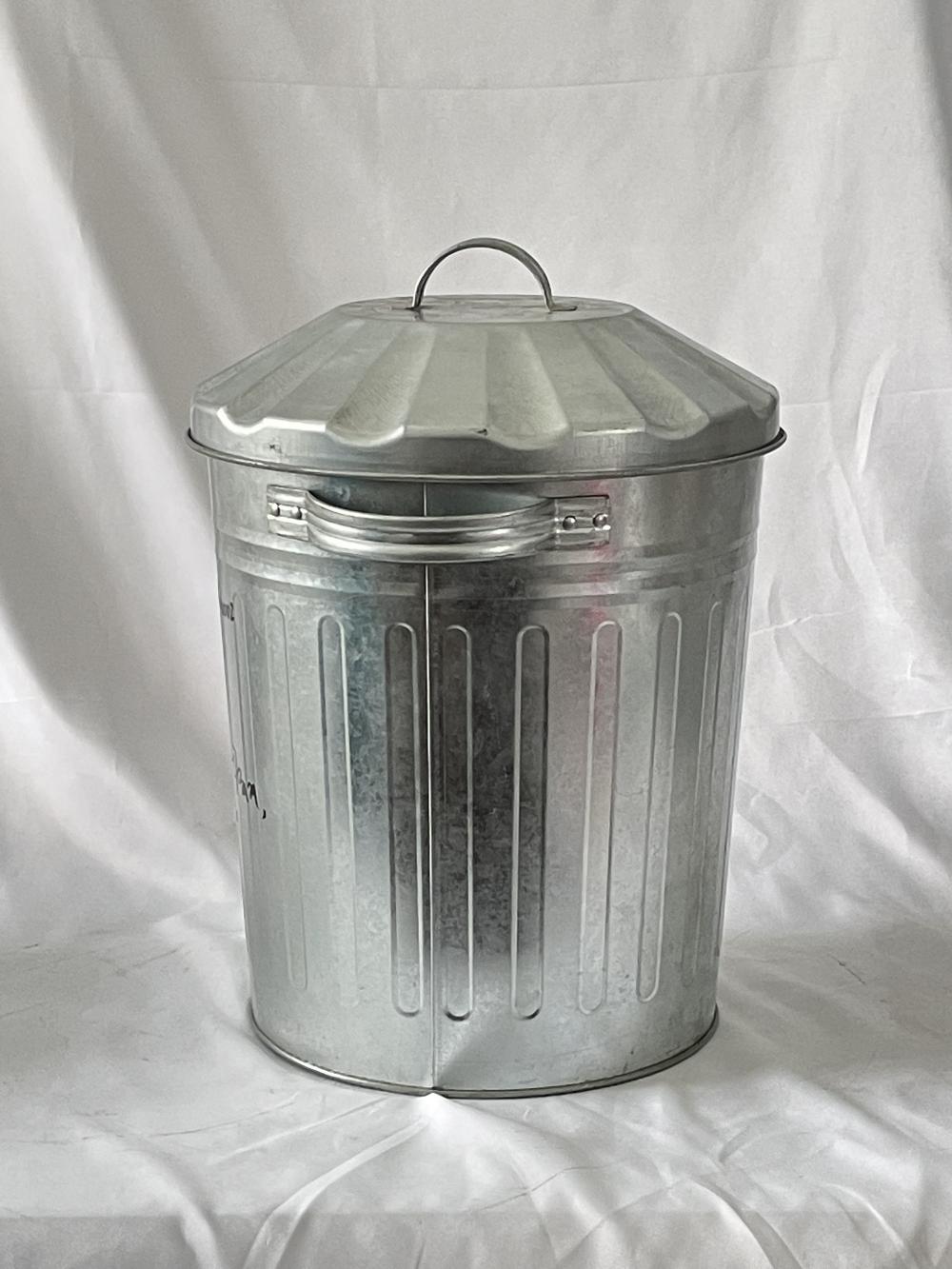 12L household galvanized trash can