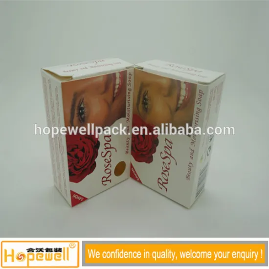 Soap box with printed packaging cardboard boxes