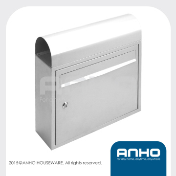 Stainless Steel Mailbox, post box, white metal mail box