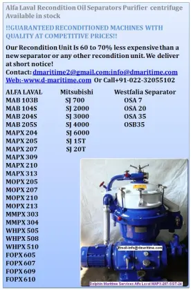 ALFA LAVAL OIL SEPARATOR/Oil centrifuge