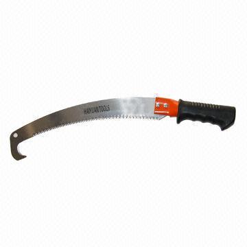 Green 10-inch Tree Saw, Fiberglass Pole with Comfort Foam Grip, Blade Made of Carbon Steel