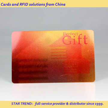 Plastic Card with Embossing Number As the Loyalty Card