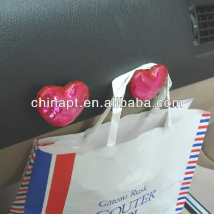Auto Accessories Red heart car headrest hook