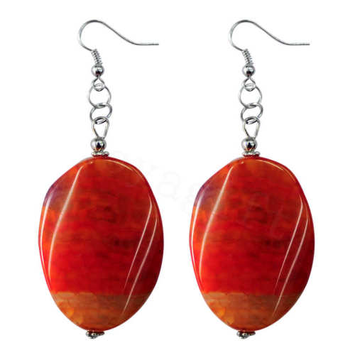 Natural Gemstone Agate Earring