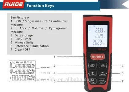 indoor 60m 1.5mm area/volume / odm laser distance meter