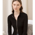 Frauen strickten Reißverschlüsse Strickjacke Damen Damen