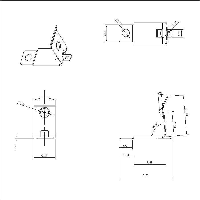 BS-R-SN-X-57 Battery Holder 57 STYLE FOR AAA BATTERY