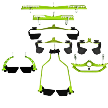 Hot Sale Multi Functional Trainer 8 Handles Mag Grips Lat Pulldown Rowing Bar Set