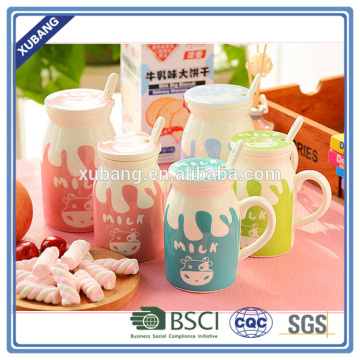 450ml volume custom made promotional milk mug
