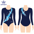 Custom Girls Long Sleeve Competition Gymnastic Leotard