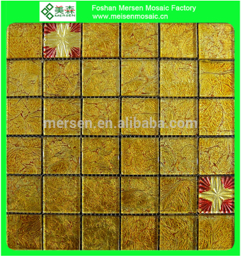 Glass tile glass mosaic gold mosaic CE018