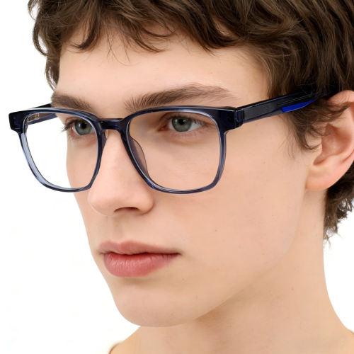 Low MOQ Transparent Square Acetate Optical Glasses