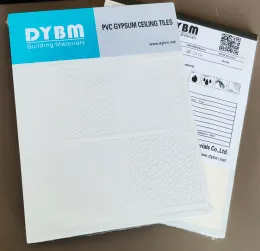 PVC Laminated Gypsum Ceiling Tiles
