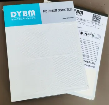 PVC Laminated Gypsum Ceiling Tiles