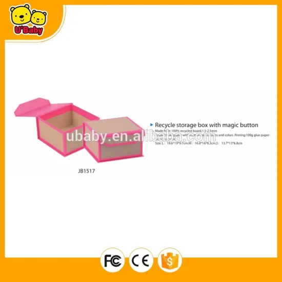 Recyle Storage box with magic button JB1517