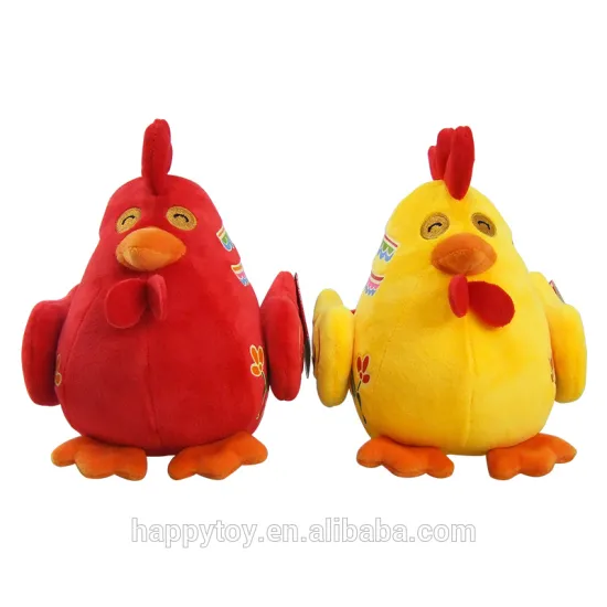 HI Lifelike New Year chicken mascot plush toys