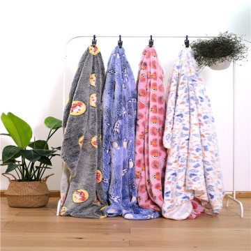 New Design Microfiber Fabric Throw Flannel Luminous Blankets