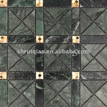Diamond Glass Mirror Tile, Wall Mosaic Tiles Stickers