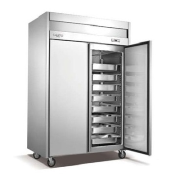 2 Door Stainless Steel Deep Freezer Plate Refrigerator