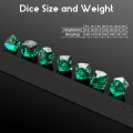 Crystal Multifaceted Polyhedral Dice Set 7 PCS for DND, RPG Tabletop Gaming, Collectors | Tinbox Packing, Gemstone Effect Dice