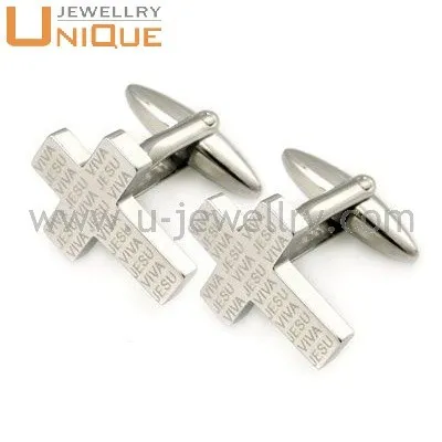 Wholesale stainless steel brand cufflinks