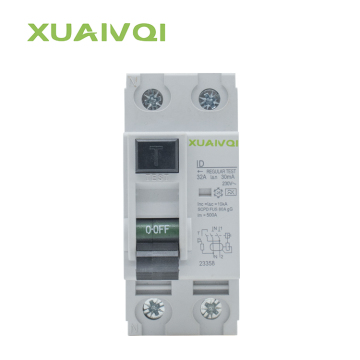 XUANQI 2 Pole RCCB Circuit Breaker 60HZ