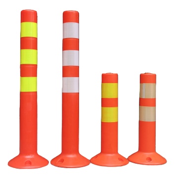 PE Warning Post: Plastic Flexible Road Divider Traffic Bollard for Road Traffic Safety
