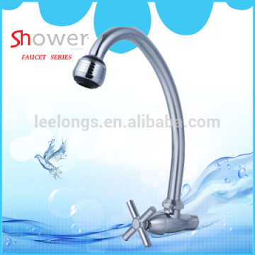 Leelongs Zinc Cross Handle Single Hole Kitchen Faucets