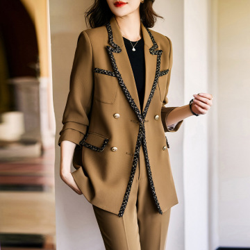 High Quality Business Suit: Women's Work Formal Pants Two-piece Set