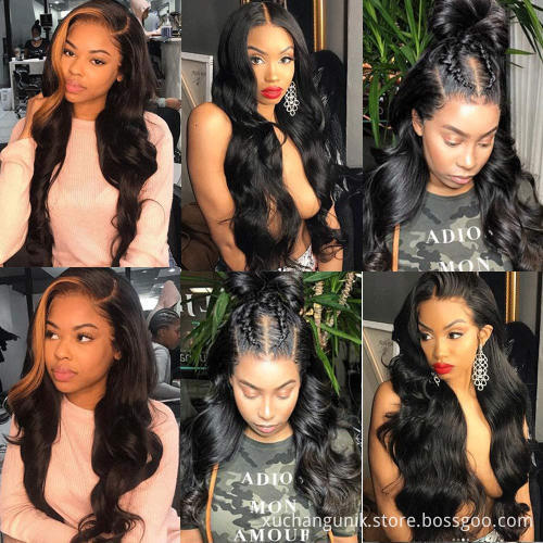 Uniky Brazilian body wave hd lace closure wig Human Hair Lace Front Wig Remy HD Lace Wigs for Black Wholesale Transparent Swiss