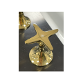 Gold Brass Basin Mixer Dual Handle Faucet