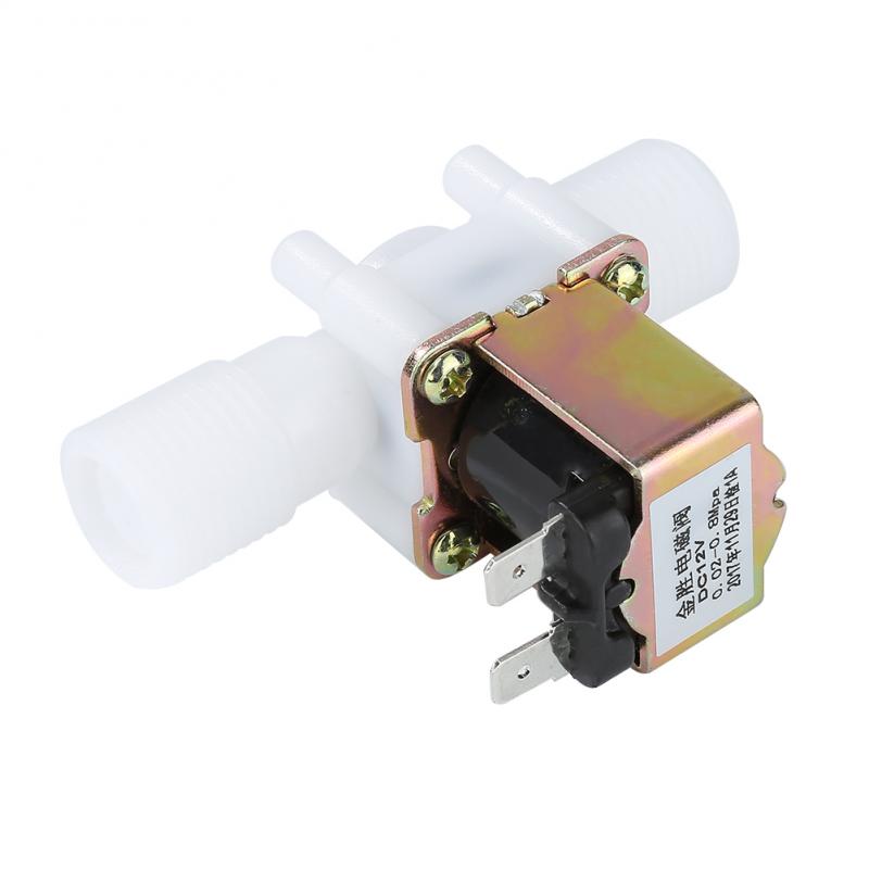 Normally Closed Solenoid Valve Coil DC 12V Electric Solenoid Valve Parallel Thread Connection Water Inlet Flow Switch