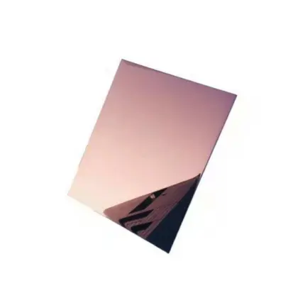 Golden Hairline Stainless Steel Panel