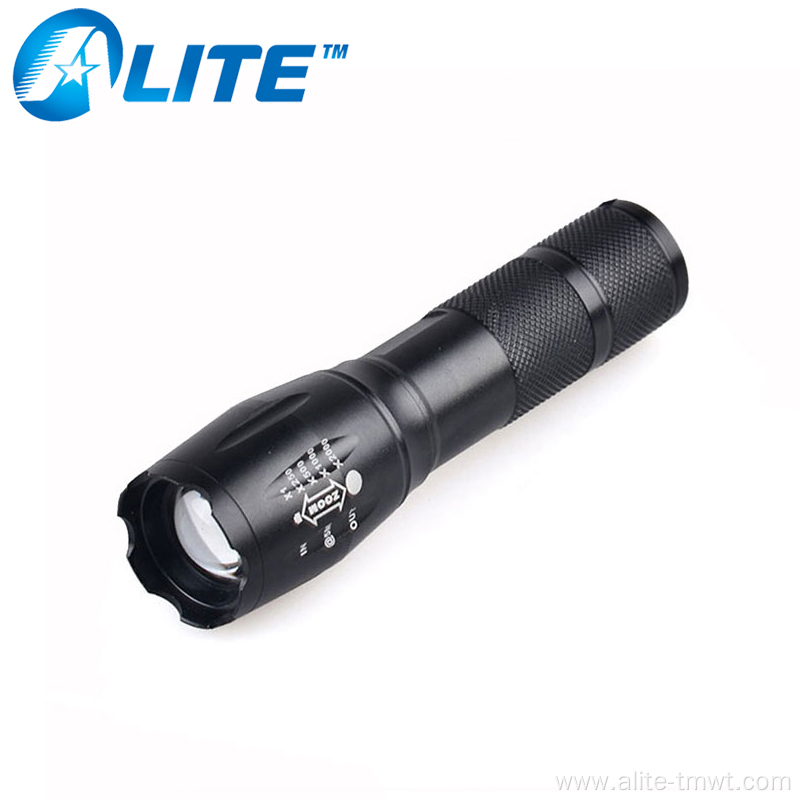 zoom portable powerful tactical flashlight