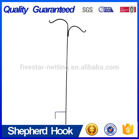 Panacea Single Hook Shepherd Hook 64''---Black & White
