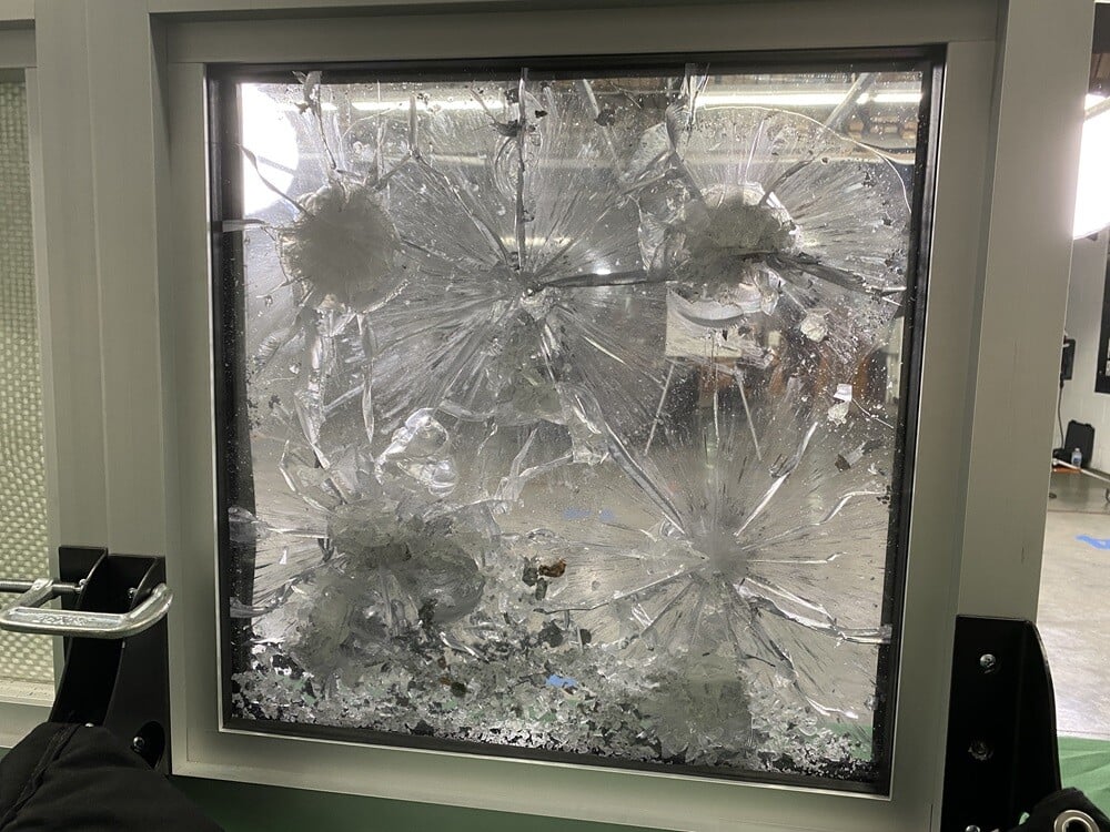 Bullet resistant window glass