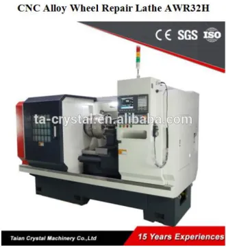 Diamond Cutting Alloy Wheels Repair CNC Lathe Machine AWR32H