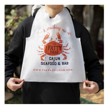 Custom Waterproof Printing PE Bibs for Adults