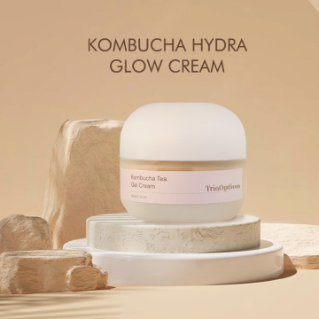 TrioOption Vegan Kombucha Tea Gel Cream - Anti-Aging & Hydrating Face Cream with Vitamin B