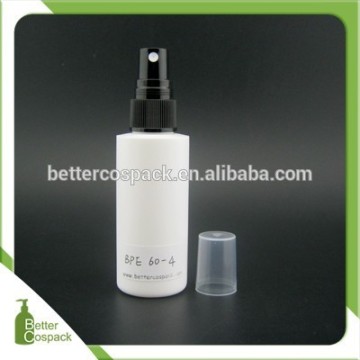 60ml plastic HDPE bottle 2oz black mist spray round bottle