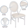 Elegant White Modern Louis Chair for Wedding