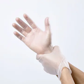 pvc disposable gloves vinyl exam powder free gloves